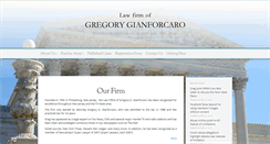 Desktop Screenshot of gianforcarolaw.com