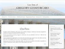 Tablet Screenshot of gianforcarolaw.com